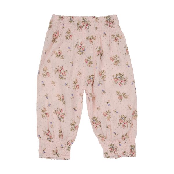 pink floral gypsy pants