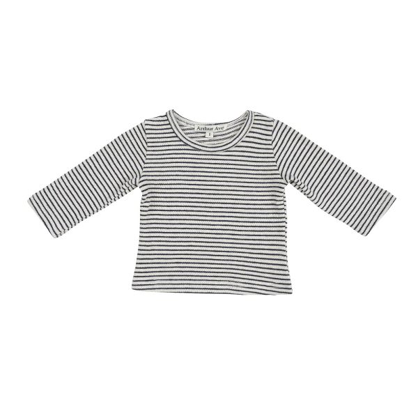 Navy Stripe Long Sleeve Top