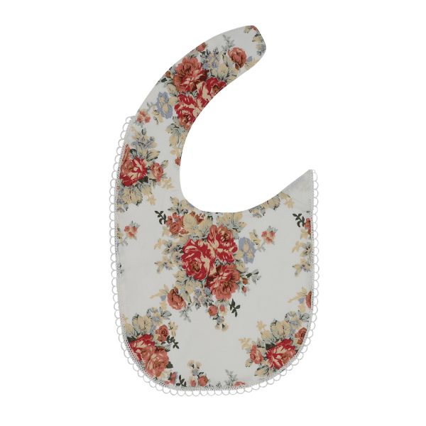 Red Floral Bib