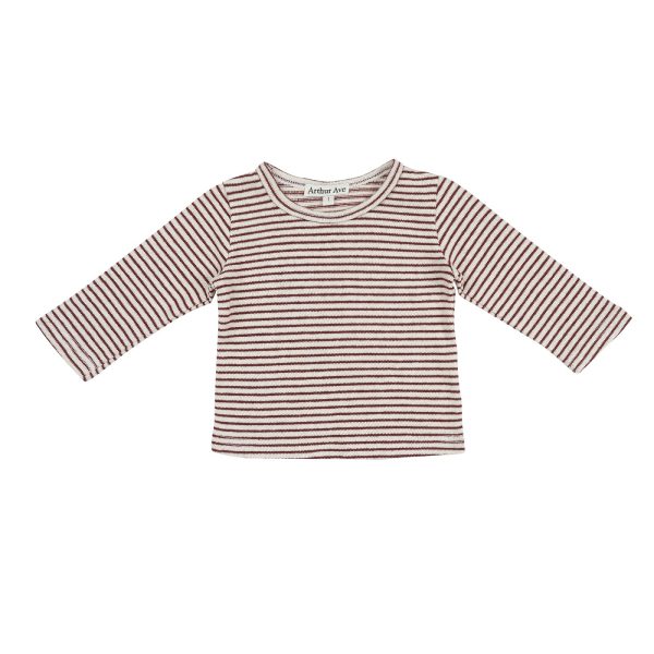 Red Stripe Long Sleeve Top