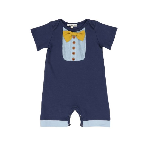 Mustard Bowtie Onesie