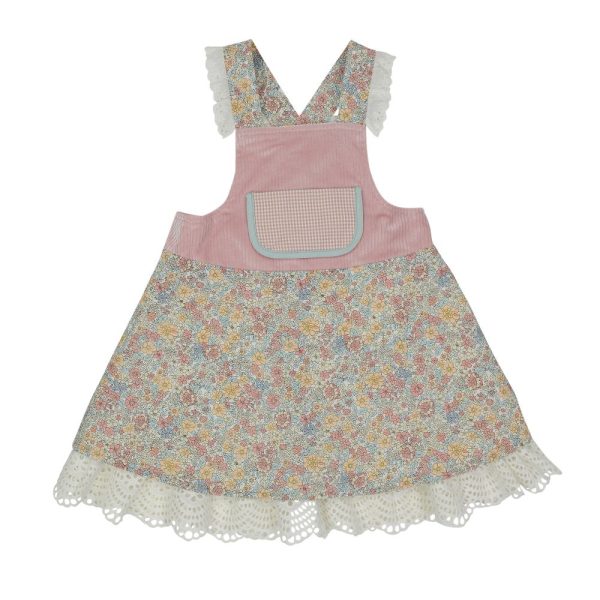 Liberty Overall Dress L Vintage Dress L First Birthday L Toddlers Gift L Arthur Ave Dresses