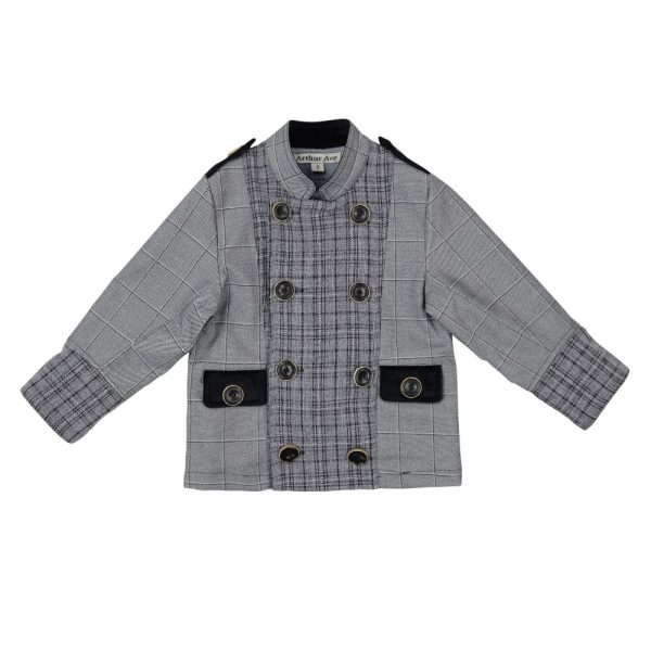 Grey Check Coat L Vintage Outfit L First Birthday L Toddlers Gift L Arthur Ave Boys L Special Occasion Outfit L Cake Smash L