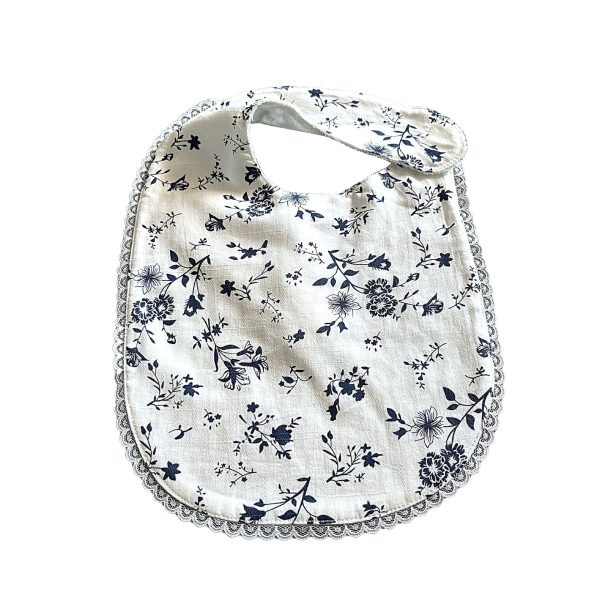 navy rose bib