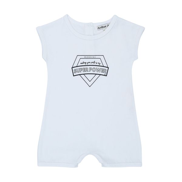 Byron Bay B & W Super Power Onesie