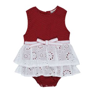 Christmas Cotton Skirt Playsuit