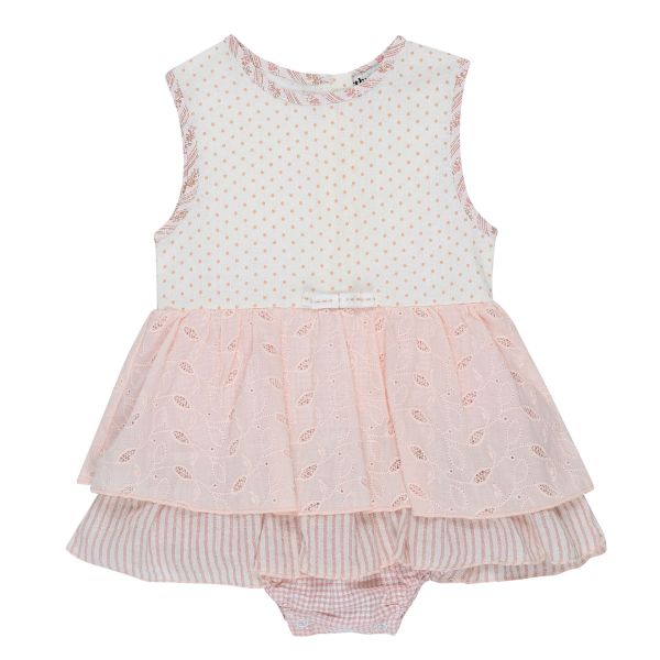 London Pink Cotton Skirt Playsuit