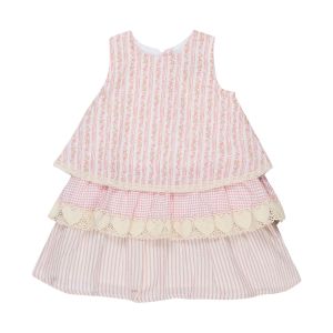 London Pink Toddler Layered Dress