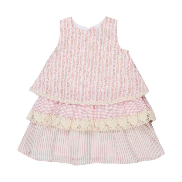 London Pink Toddler Layered Dress